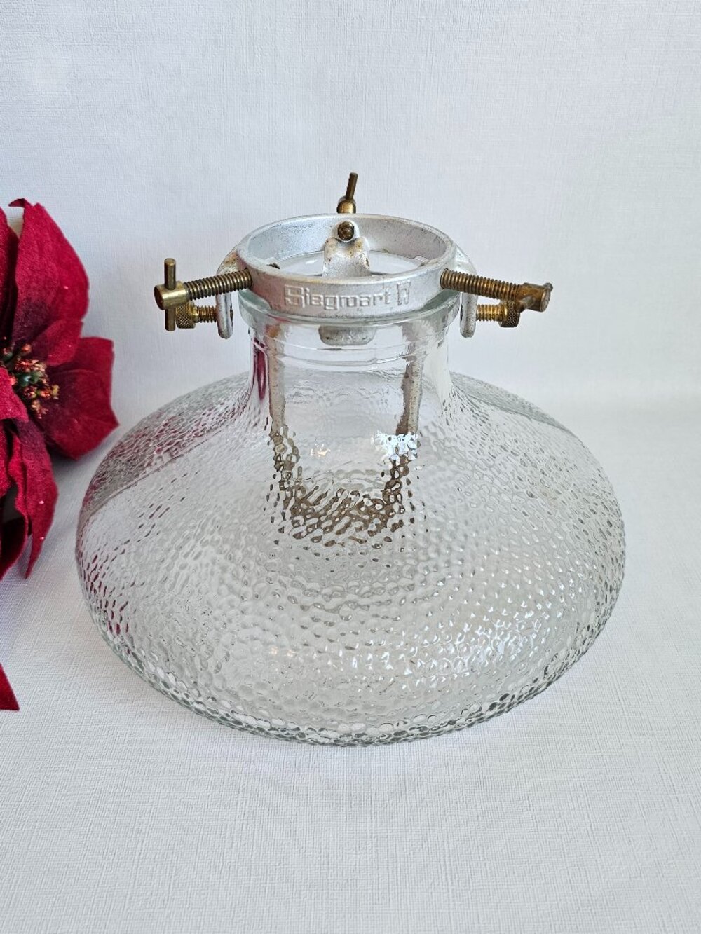 Vintage Glasi Hergiswil Glass Christmas Tree Stand - Seigwart Design